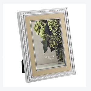 WEDGWOOD WITH LOVE SILVER GOLD 5X7 FRAME